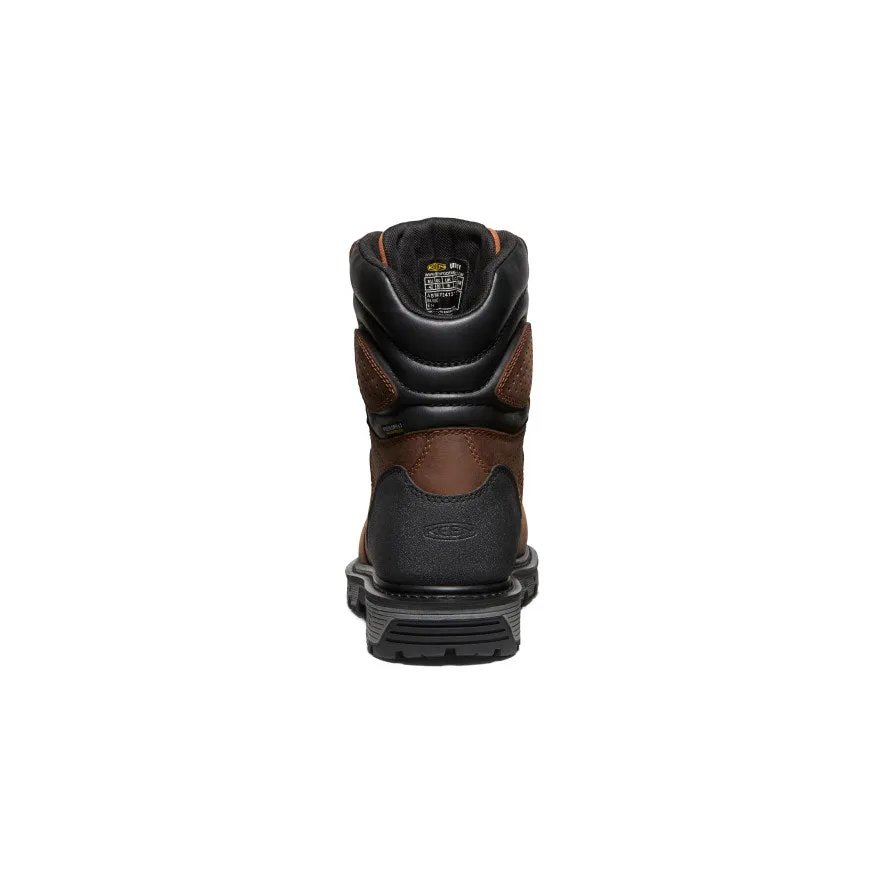 Keen Men's Camden 8" Waterproof Boot (Carbon Toe)  |  Leather Brown/Black