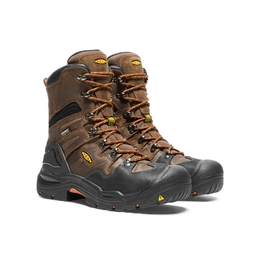 Keen Men's Coburg 8" Waterproof Boot (Steel Toe)  |  Cascade Brown/Brindle