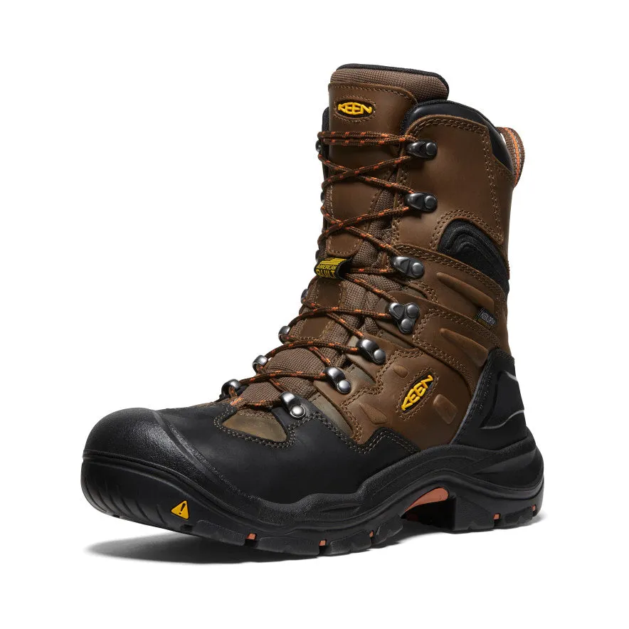 Keen Men's Coburg 8" Waterproof Boot (Steel Toe)  |  Cascade Brown/Brindle