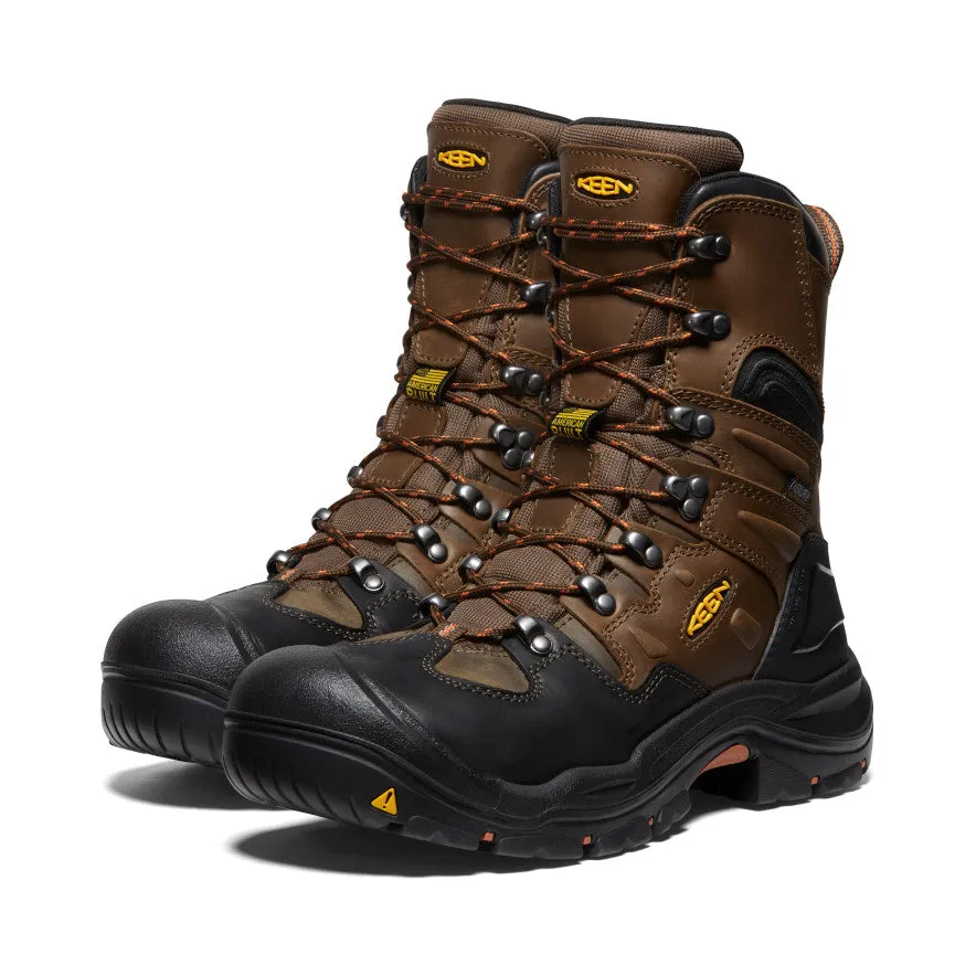 Keen Men's Coburg 8" Waterproof Boot (Steel Toe)  |  Cascade Brown/Brindle