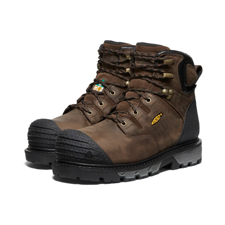 Keen Men's CSA Camden 6" Waterproof Boot (Carbon Toe)  |  Dark Earth/Black