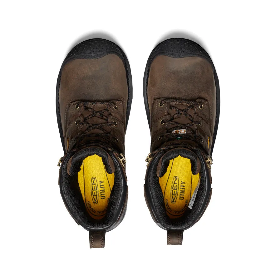 Keen Men's CSA Camden 6" Waterproof Boot (Carbon Toe)  |  Dark Earth/Black