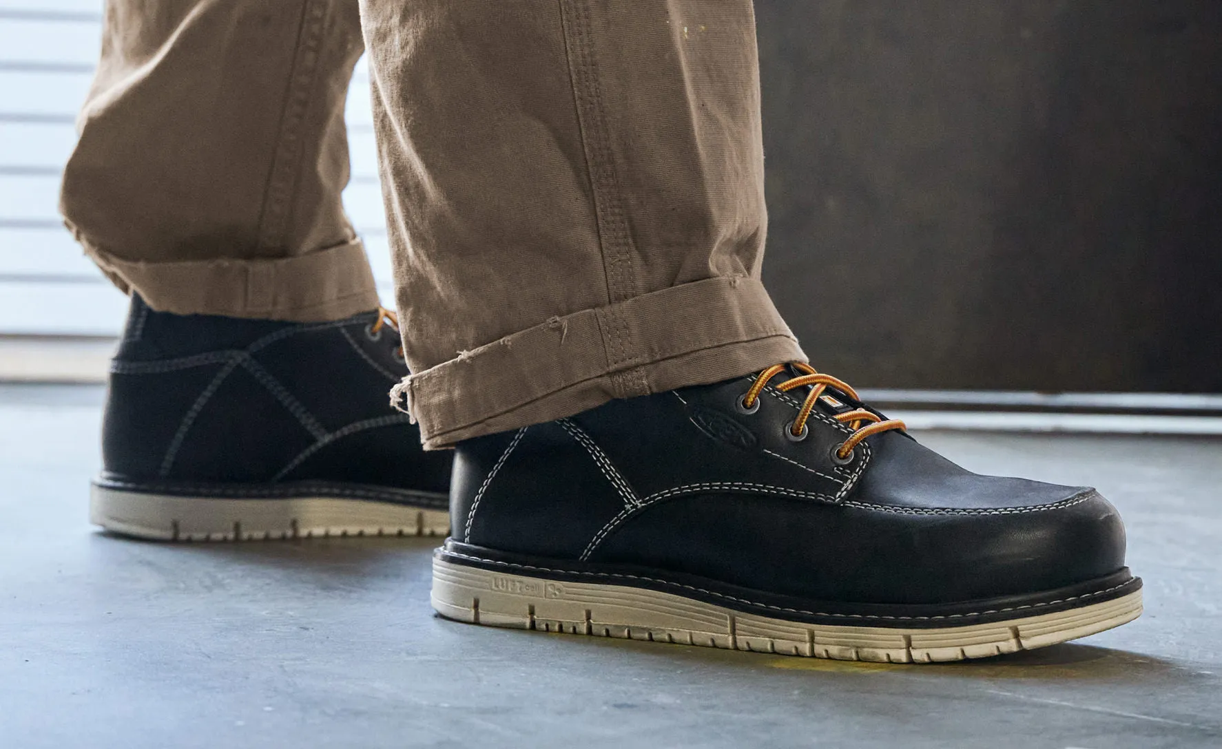 Keen Men's CSA San Jose 6" Waterproof Boot (Aluminum Toe)  |  Black/Off White