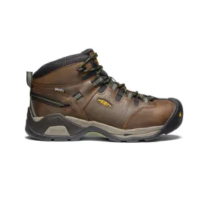 Keen Men's Detroit XT Waterproof Boot (Steel Toe)  |  Cascade Brown/Bronze Green
