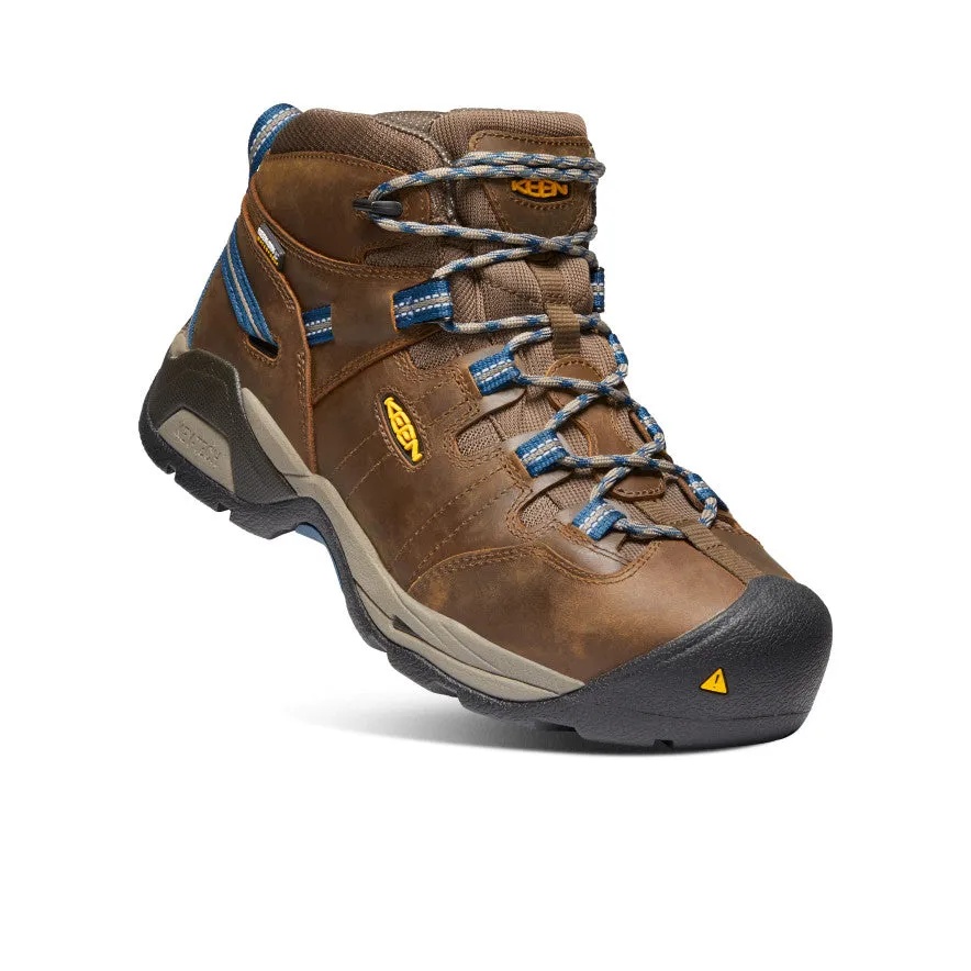 Keen Men's Detroit XT Waterproof Boot (Steel Toe)  |  Cascade Brown/Orion Blue