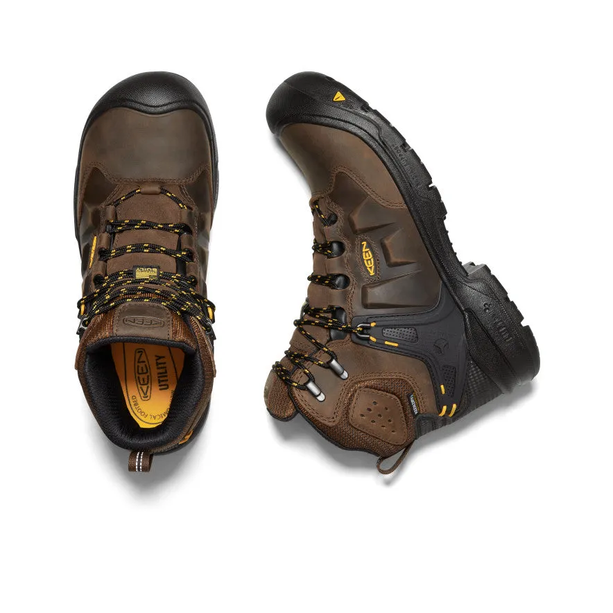 Keen Men's Dover 6" Waterproof (Carbon Toe)  |  Dark Earth/Black