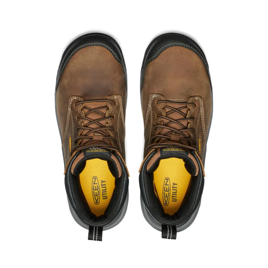 Keen Men's Evanston 6" ESD Boot (Carbon Toe)  |  Bison/Black