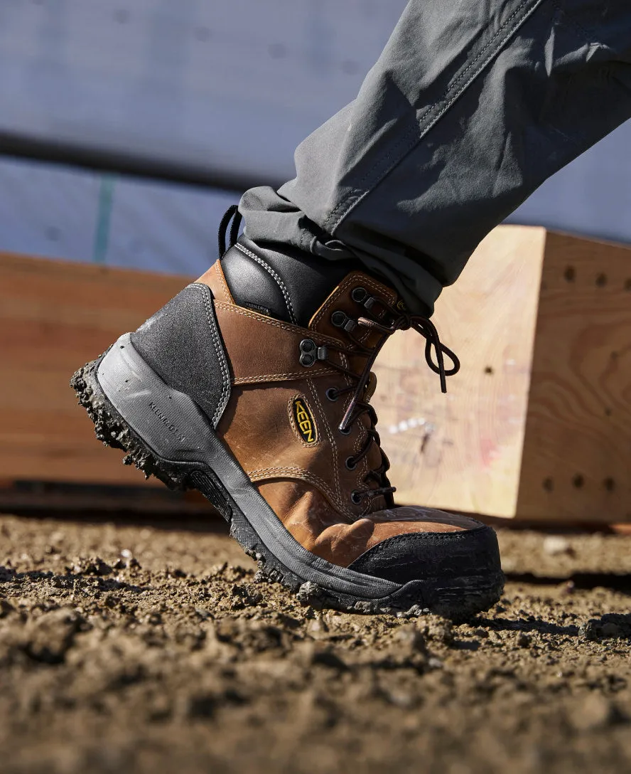 Keen Men's Evanston 6" Insulated Waterproof Boot (Carbon Toe)  |  Bison/Black