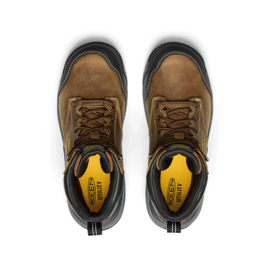 Keen Men's Evanston 6" Waterproof Boot (Soft Toe)  |  Bison/Black