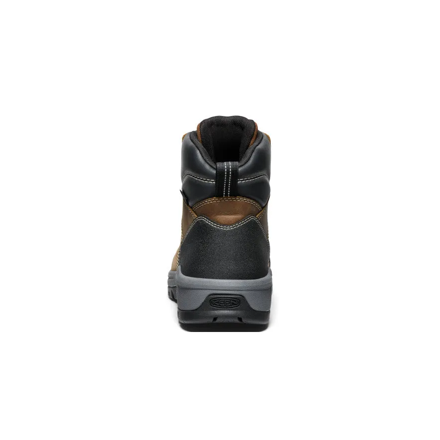 Keen Men's Evanston 6" Waterproof Boot (Soft Toe)  |  Bison/Black
