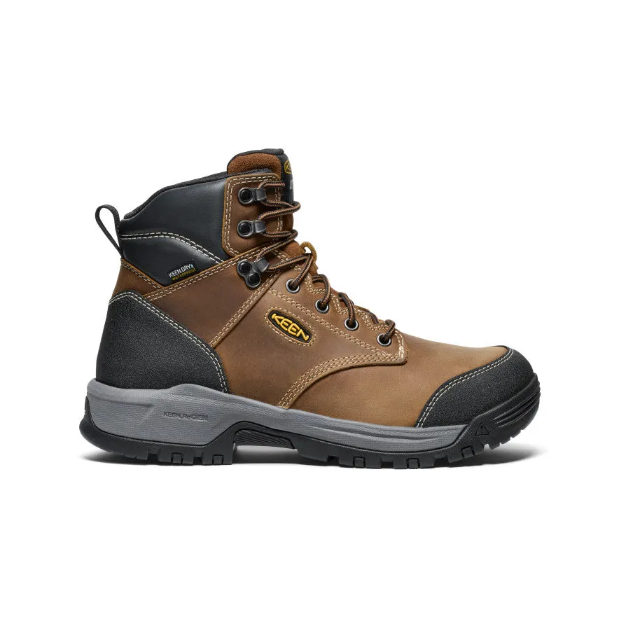 Keen Men's Evanston 6" Waterproof Boot (Soft Toe)  |  Bison/Black