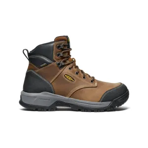 Keen Men's Evanston 6" Waterproof Boot (Soft Toe)  |  Bison/Black