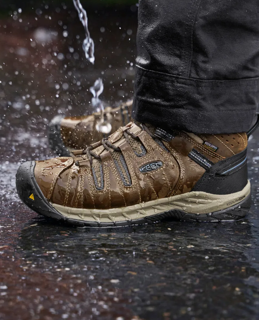 Keen Men's Flint II Waterproof Boot (Steel Toe)  |  Cascade Brown/Orion Blue