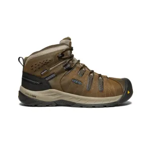 Keen Men's Flint II Waterproof Boot (Steel Toe)  |  Cascade Brown/Orion Blue