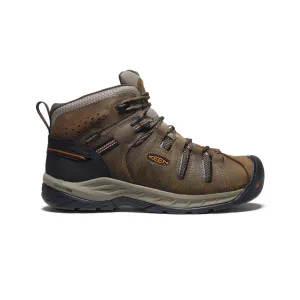 Keen Men's Flint II Waterproof Mid (Soft Toe)  |  Black Olive/Brindle