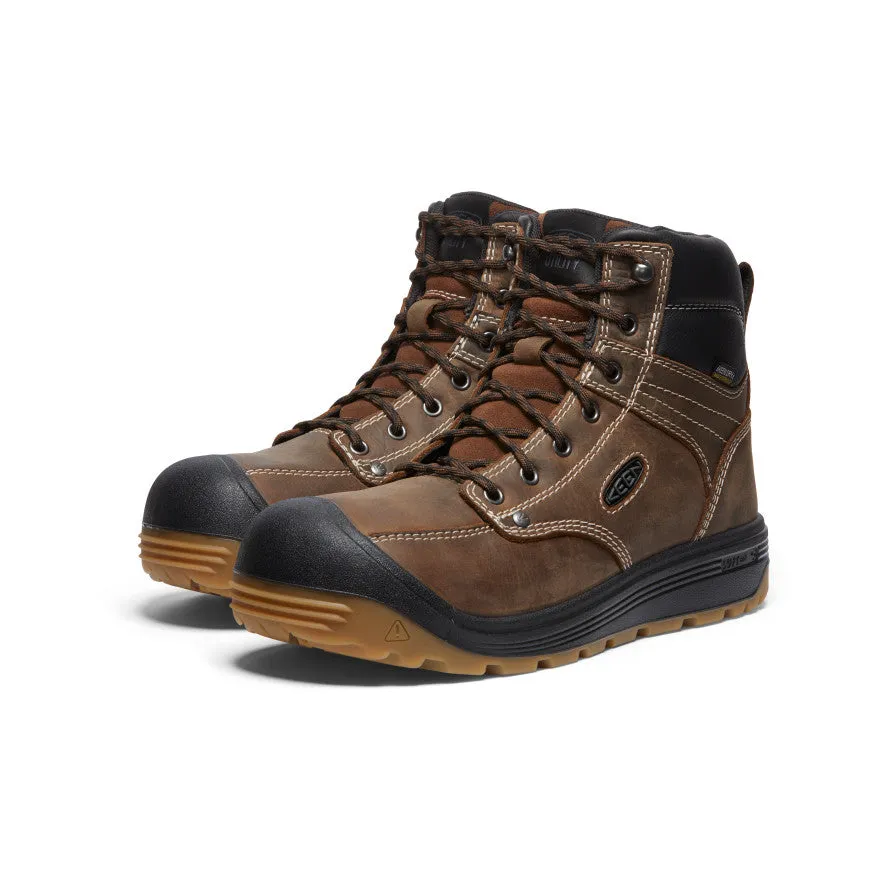 Keen Men's Fort Wayne 6" Waterproof (Soft Toe)  |  Dark Earth/Gum