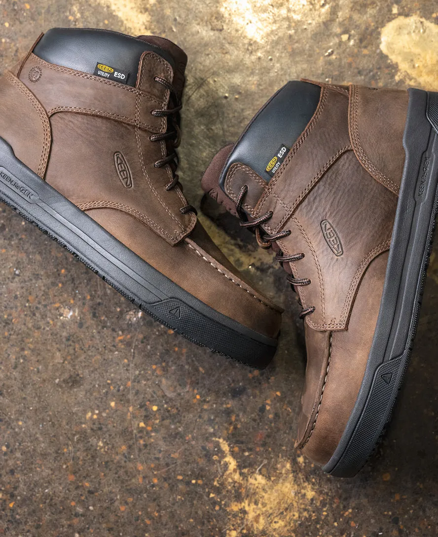 Keen Men's Gibson ESD Boot (Carbon Toe)  |  Cascade Brown/Black