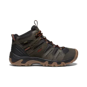 Keen Men's Headout Waterproof Hiking Boot  |  Black Olive/Fossil Orange