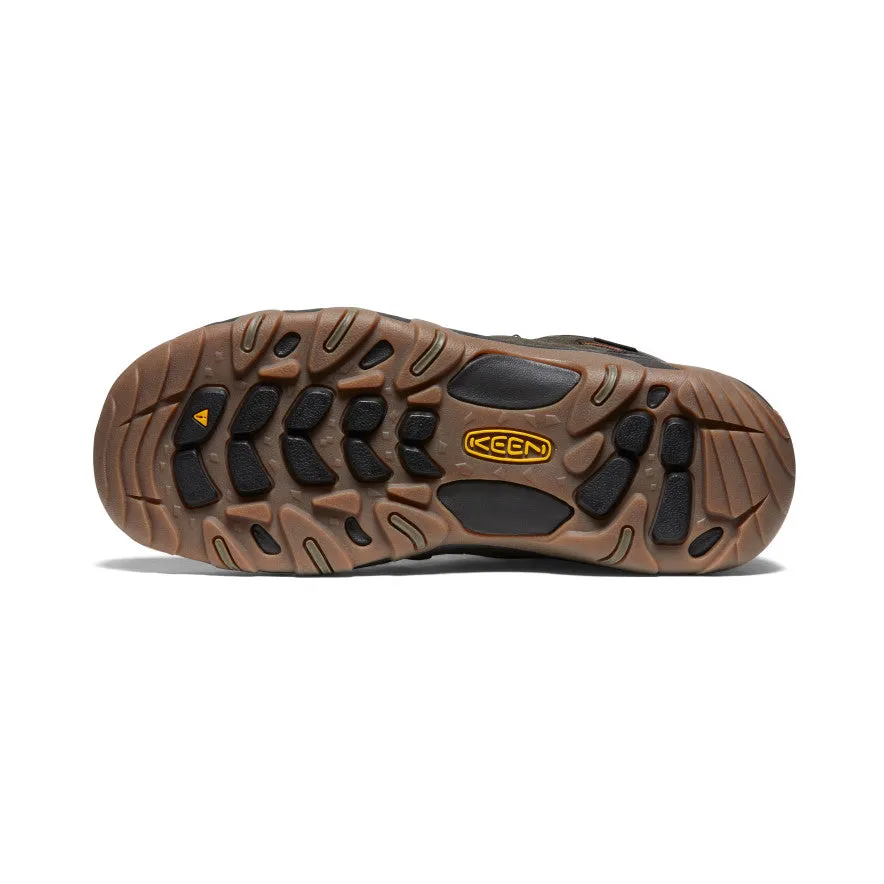 Keen Men's Headout Waterproof Hiking Boot  |  Black Olive/Fossil Orange