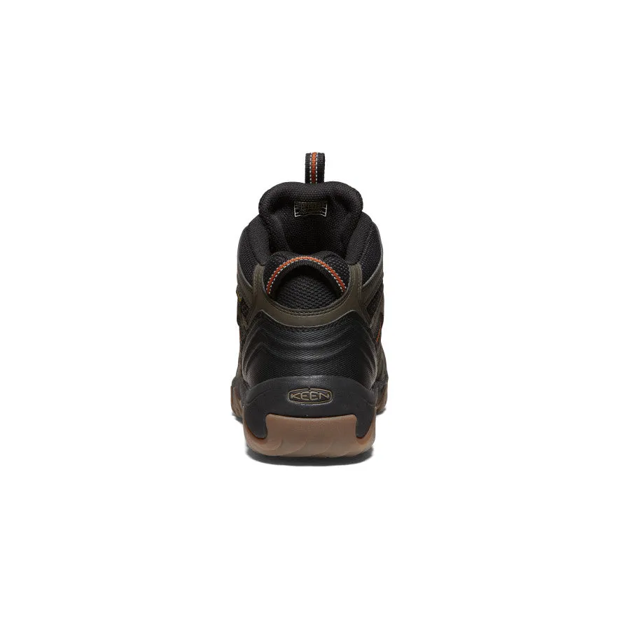 Keen Men's Headout Waterproof Hiking Boot  |  Black Olive/Fossil Orange