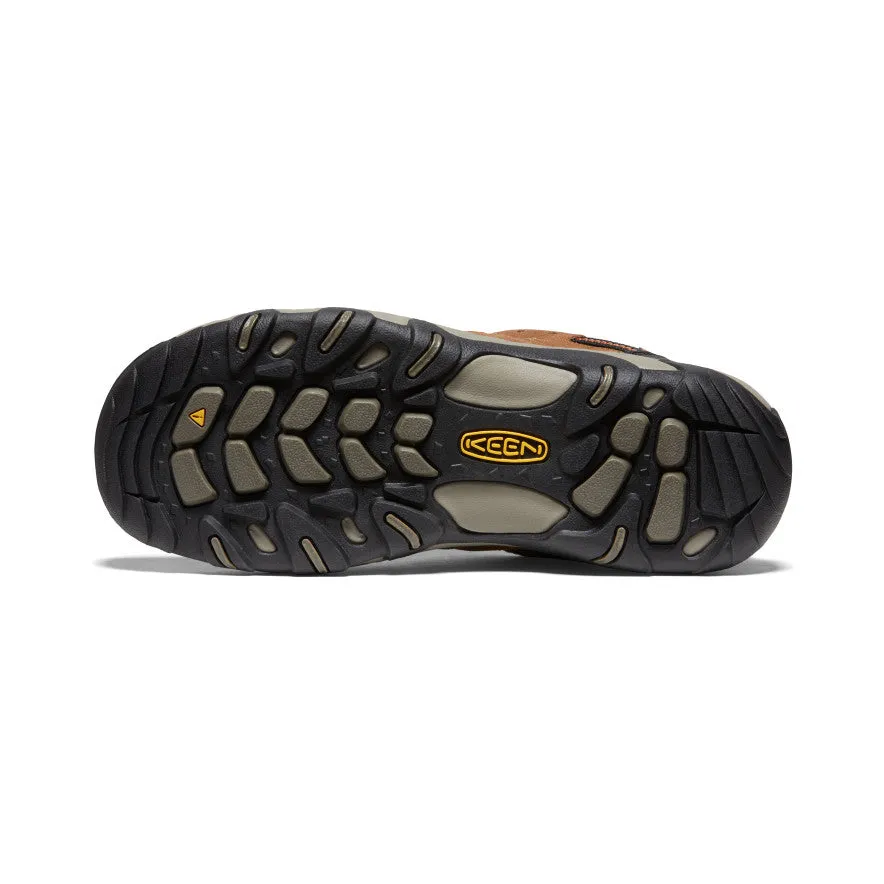 Keen Men's Headout Waterproof Hiking Shoe  |  Bison/Fossil Orange
