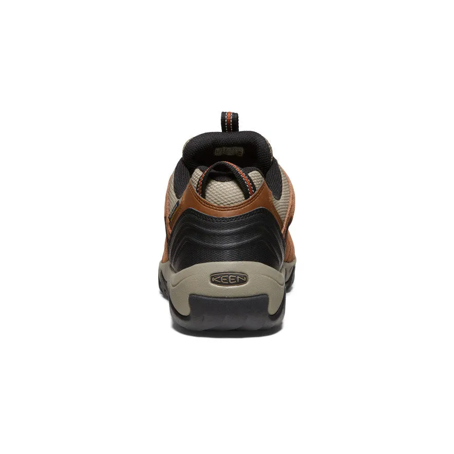 Keen Men's Headout Waterproof Hiking Shoe  |  Bison/Fossil Orange