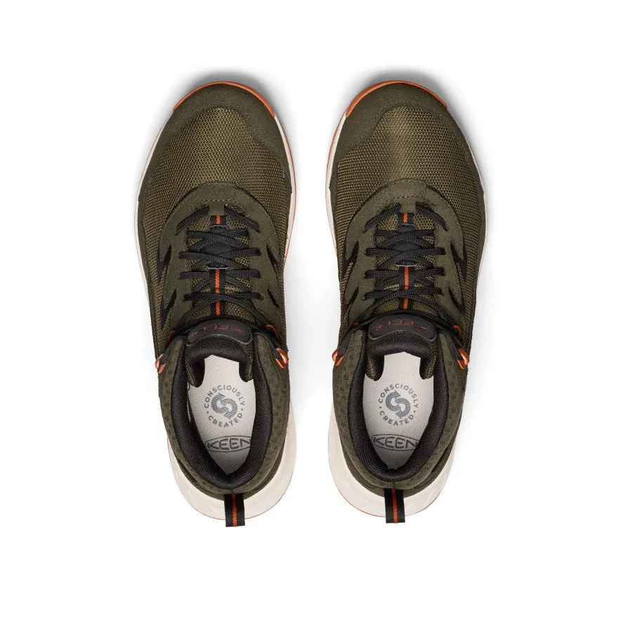 Keen Men's Hightrail Waterproof Hiking Boot  |  Forest Night/Gold Flame