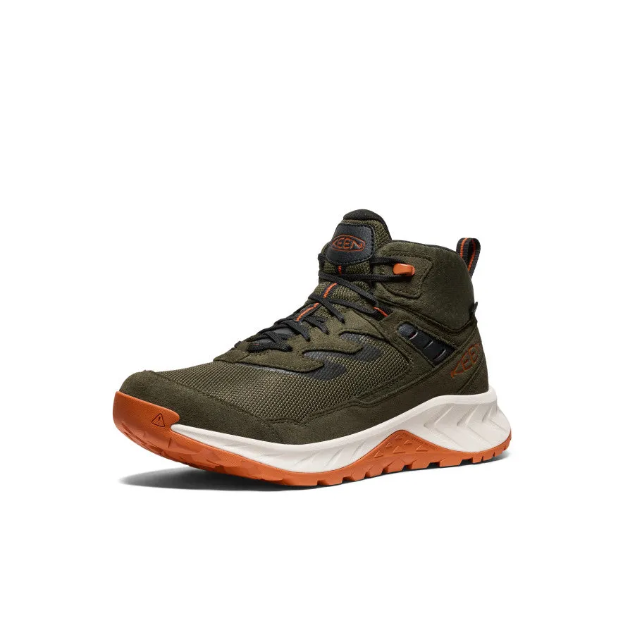 Keen Men's Hightrail Waterproof Hiking Boot  |  Forest Night/Gold Flame