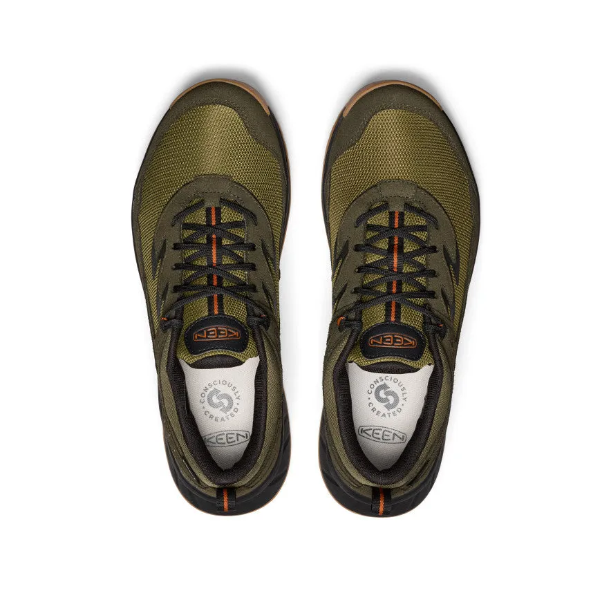 Keen Men's Hightrail Waterproof Hiking Shoe  |  Winter Moss/Gold Flame