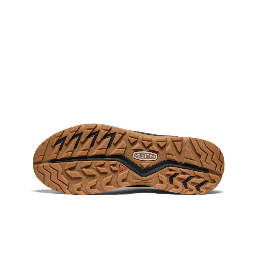 Keen Men's Hightrail Waterproof Hiking Shoe  |  Winter Moss/Gold Flame