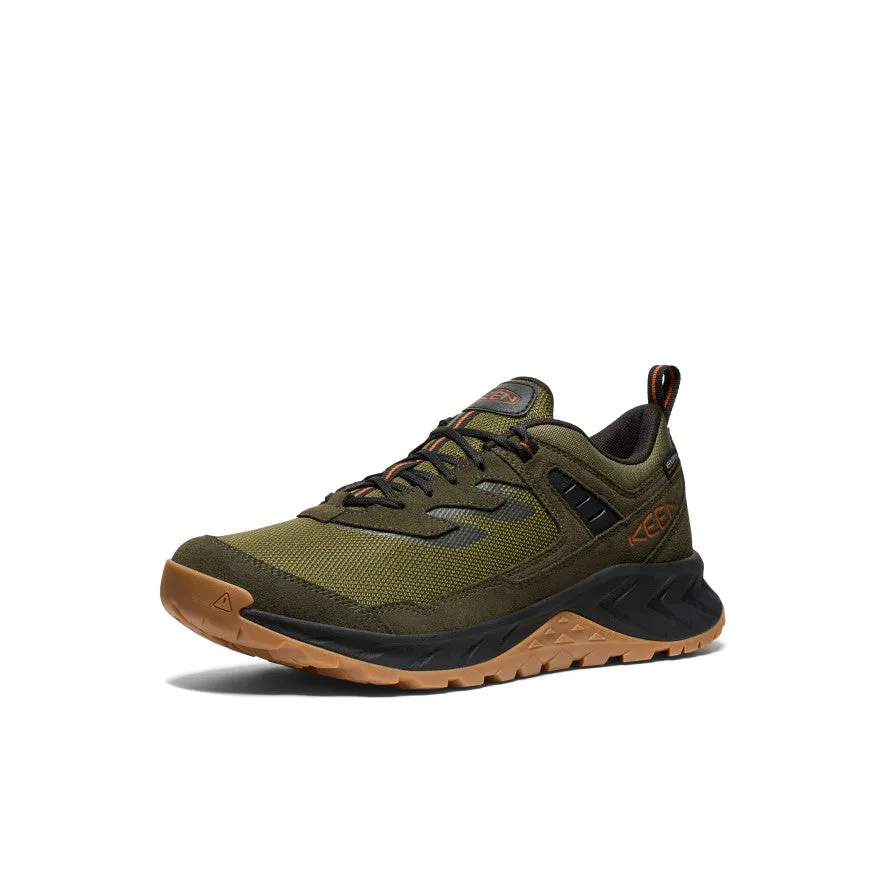 Keen Men's Hightrail Waterproof Hiking Shoe  |  Winter Moss/Gold Flame
