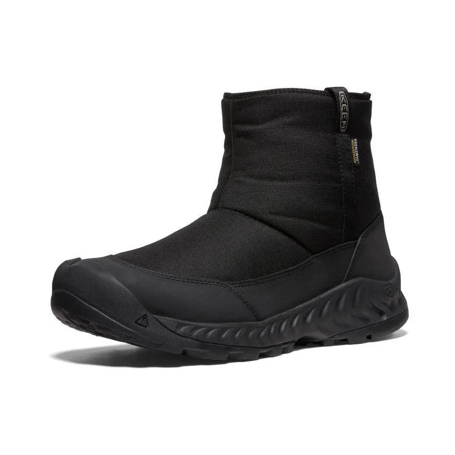 Keen Men's Hood NXIS Waterproof Winter Pull-On  |  Black/Black