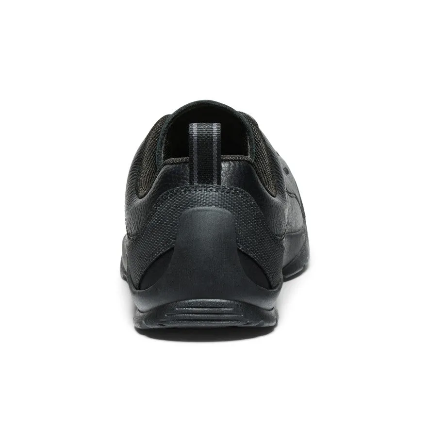 Keen Men's Jasper Sneaker  |  Black Smooth Leather