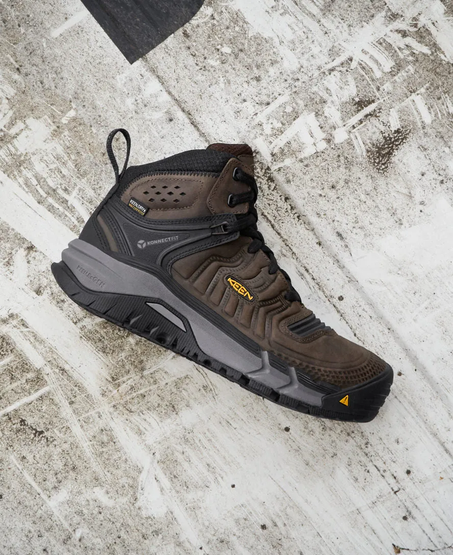 Keen Men's Kansas City  Waterproof Mid (Carbon Toe)  |  Coffee Bean/Black