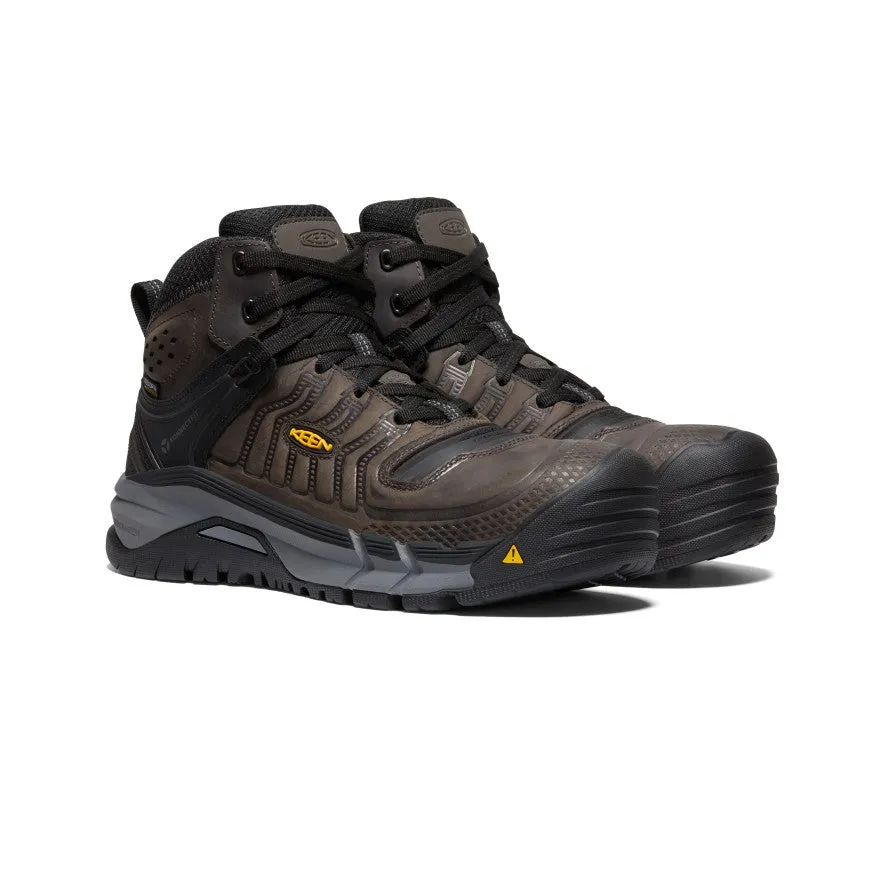 Keen Men's Kansas City  Waterproof Mid (Carbon Toe)  |  Coffee Bean/Black