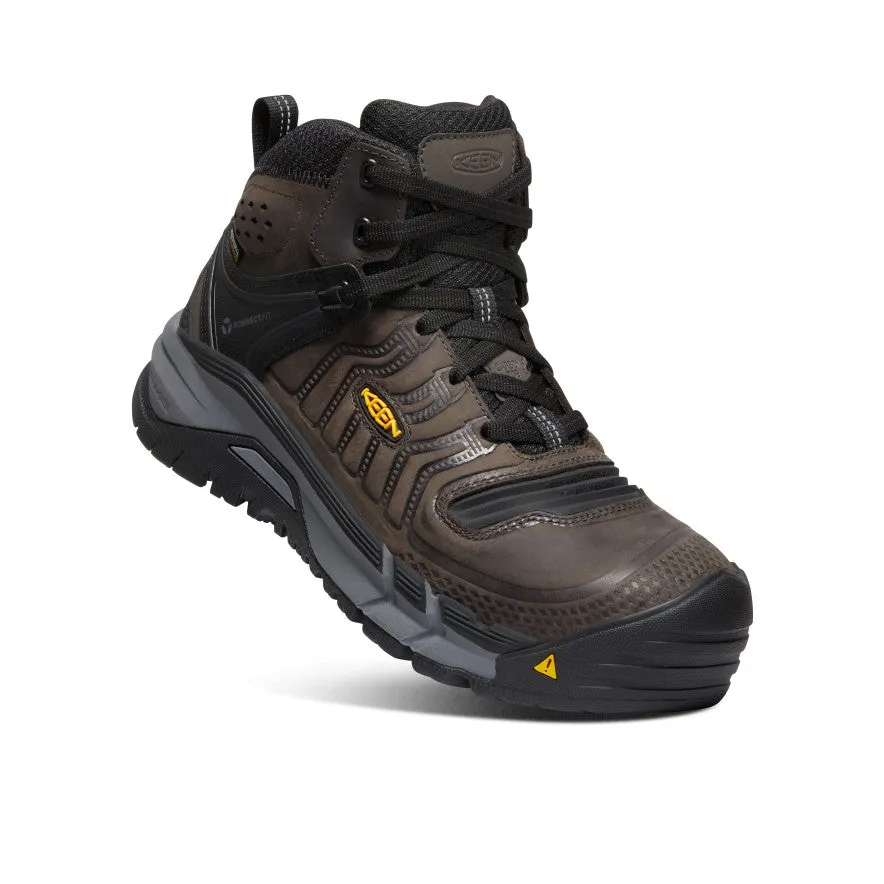 Keen Men's Kansas City  Waterproof Mid (Carbon Toe)  |  Coffee Bean/Black