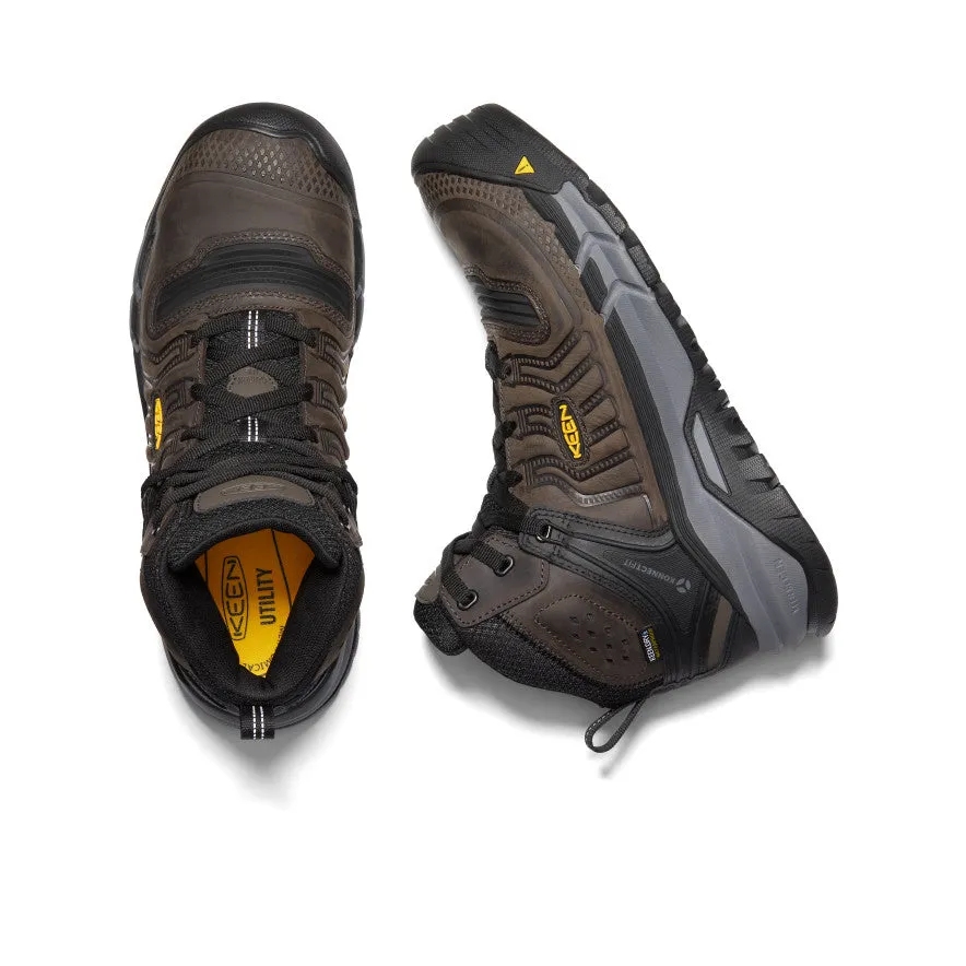 Keen Men's Kansas City  Waterproof Mid (Carbon Toe)  |  Coffee Bean/Black