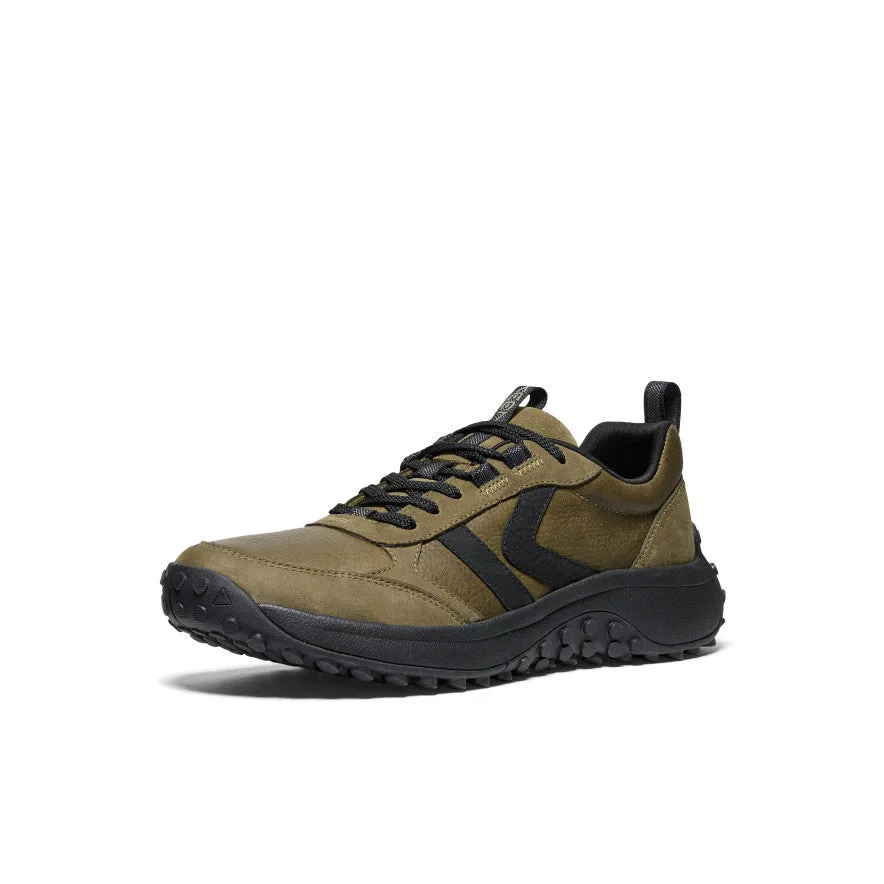 Keen Men's KS86 Leather Sneaker  |  Dark Olive/Black