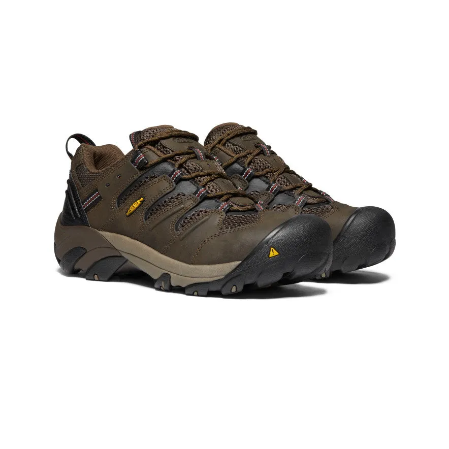 Keen Men's Lansing Low (Steel Toe)  |  Cascade Brown/Fired Brick
