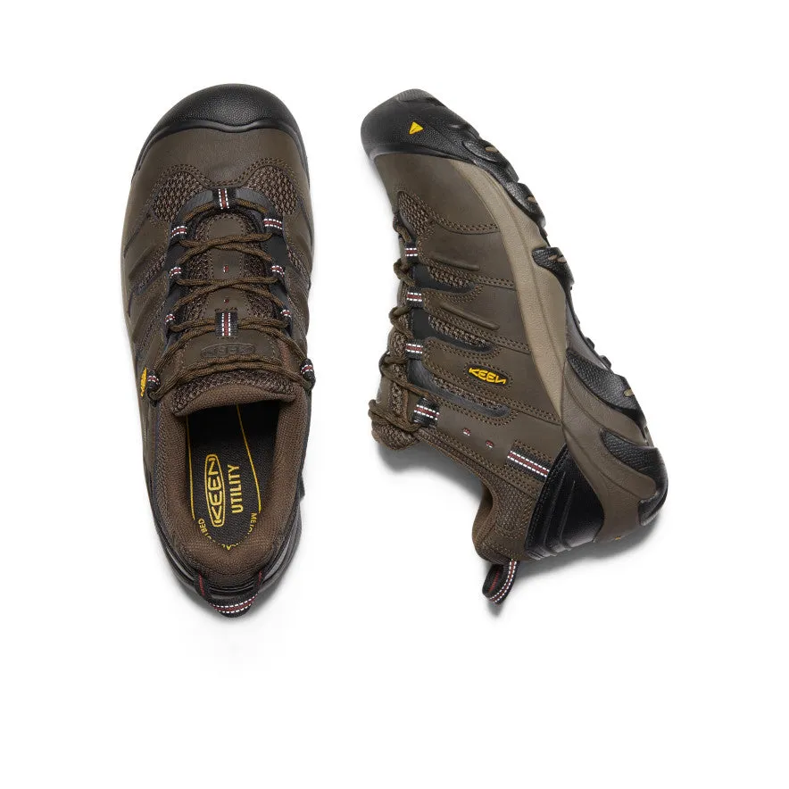 Keen Men's Lansing Low (Steel Toe)  |  Cascade Brown/Fired Brick
