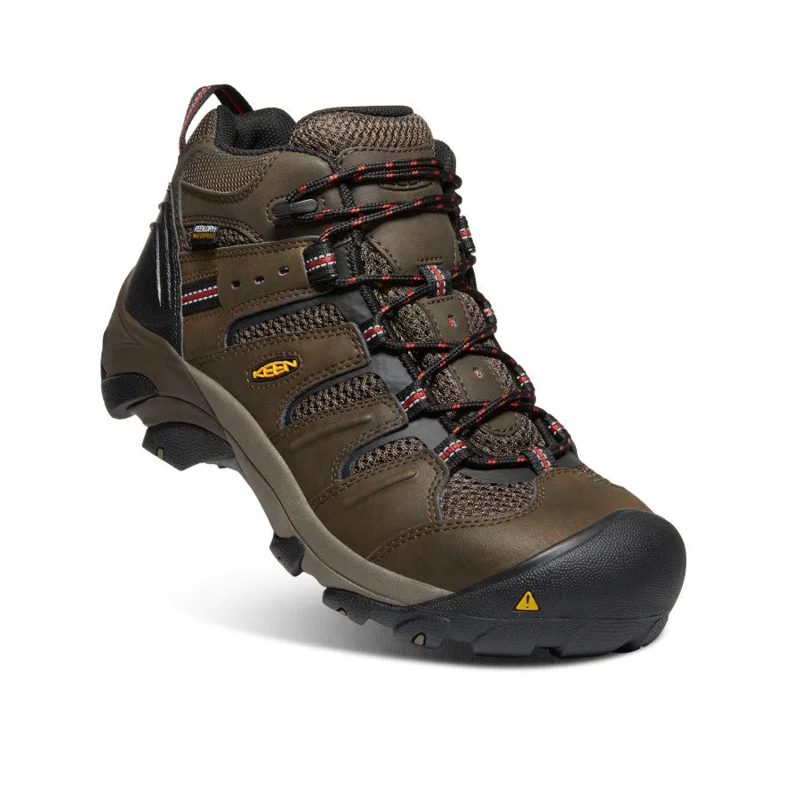 Keen Men's Lansing Mid Waterproof (Steel Toe)  |  Cascade Brown/Brindle