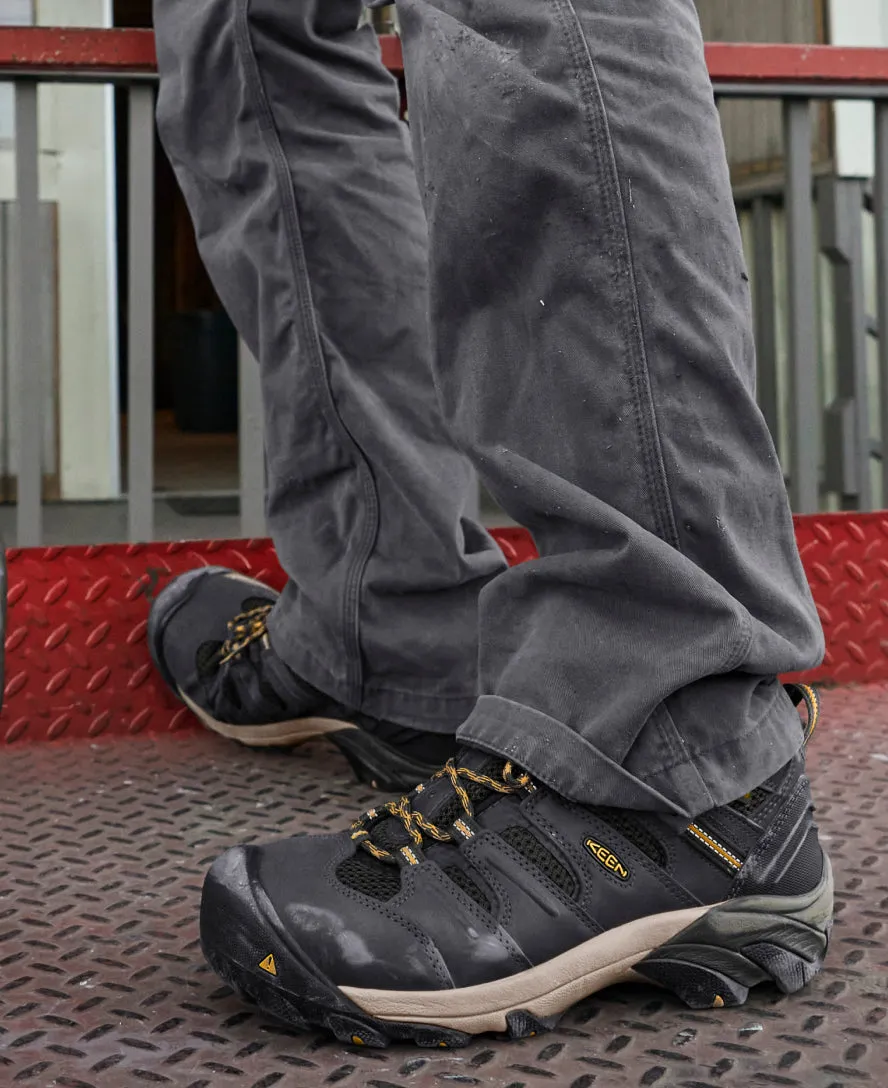 Keen Men's Lansing Mid Waterproof (Steel Toe)  |  Cascade Brown/Brindle