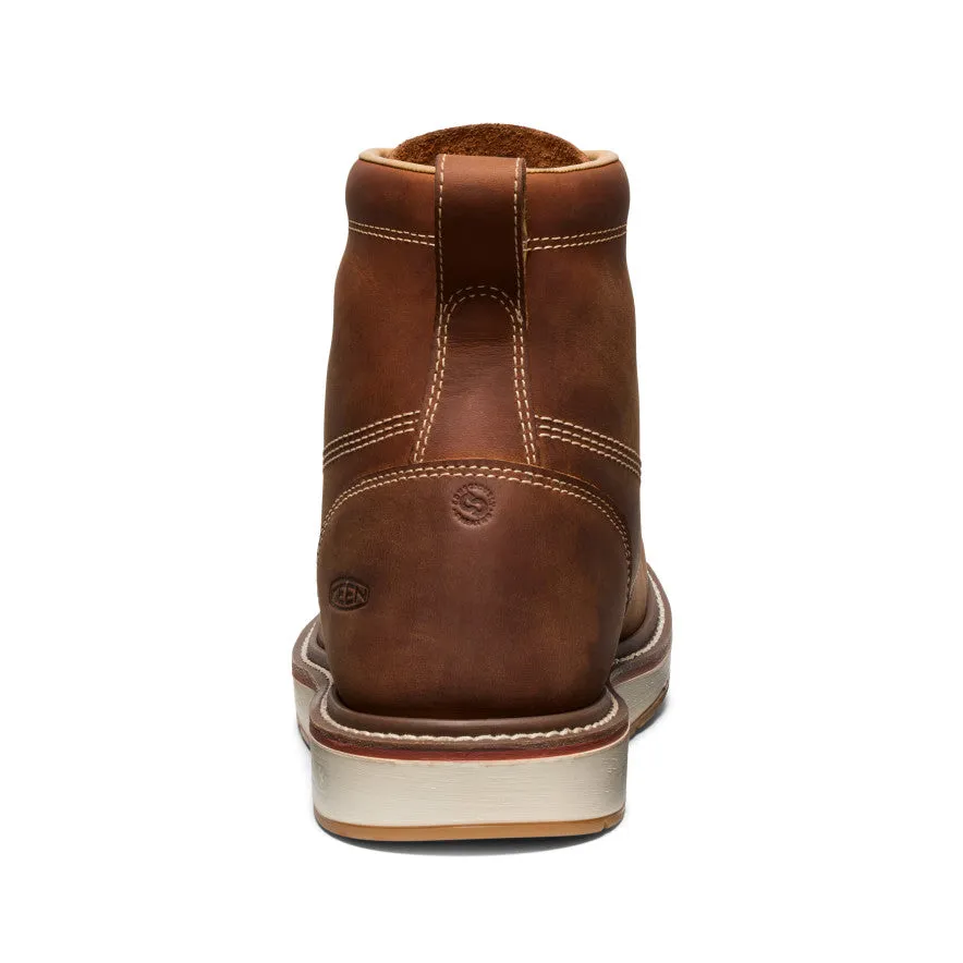 Keen Men's Liberty 6" Boot (Soft Toe)  |  Leather Brown/Birch