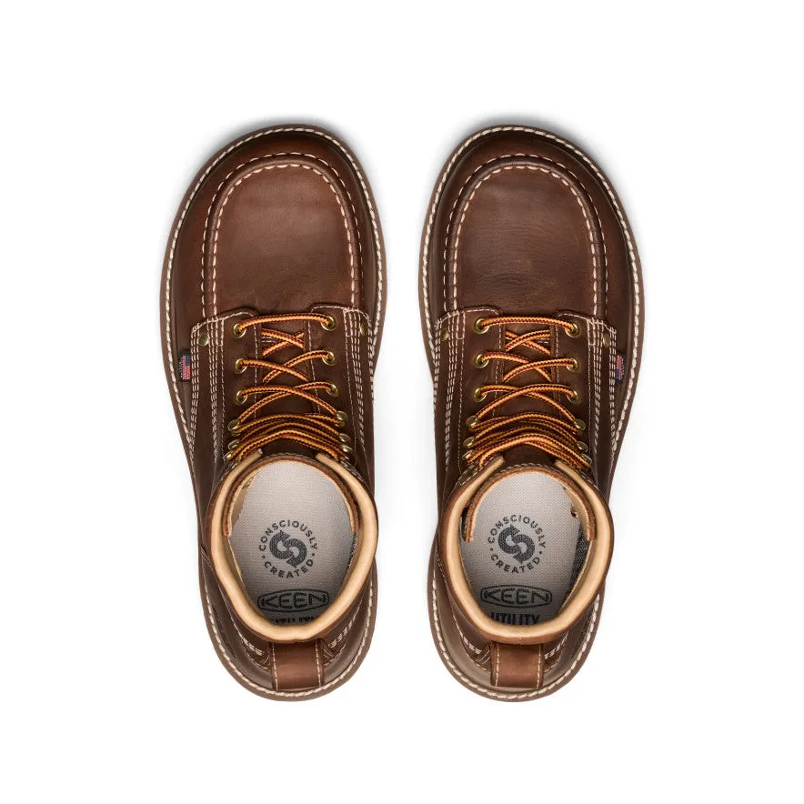 Keen Men's Liberty 6" Waterproof Boot (Carbon Toe)  |  Chestnut/Gum
