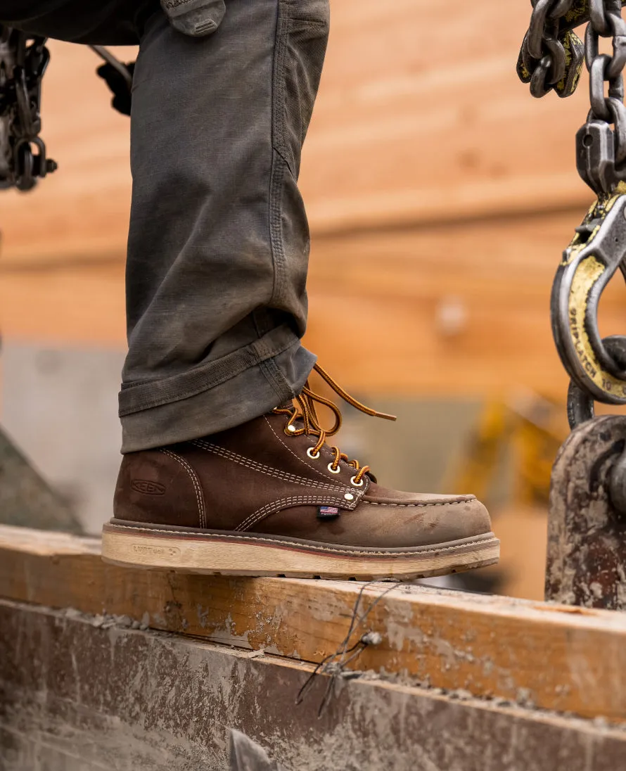 Keen Men's Liberty 6" Waterproof Boot (Carbon Toe)  |  Chestnut/Gum