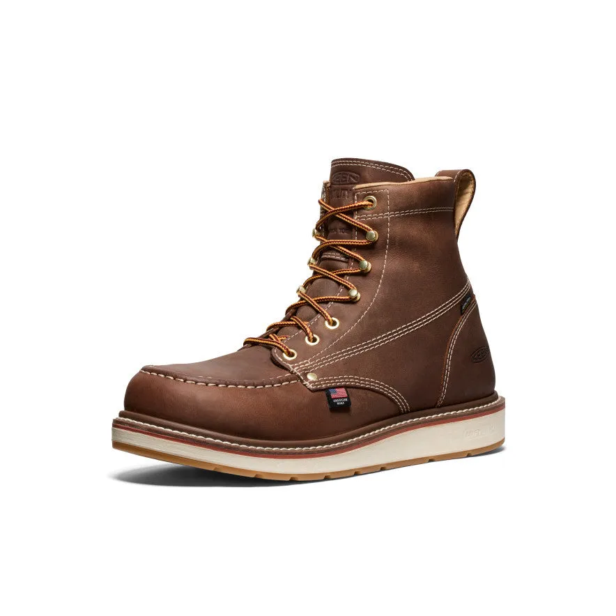 Keen Men's Liberty 6" Waterproof Boot (Carbon Toe)  |  Chestnut/Gum