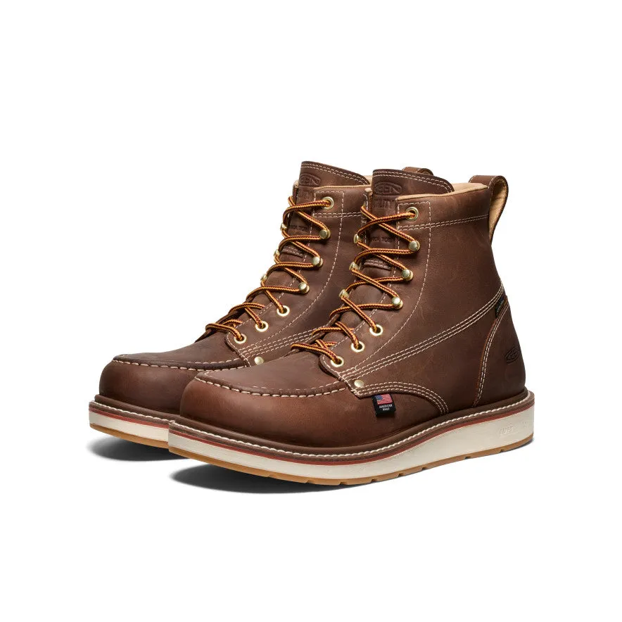 Keen Men's Liberty 6" Waterproof Boot (Carbon Toe)  |  Chestnut/Gum