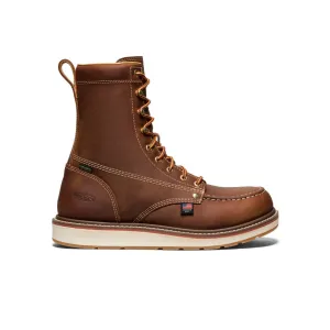 Keen Men's Liberty 8" Waterproof Boot (Soft Toe)  |  Leather Brown/Gum