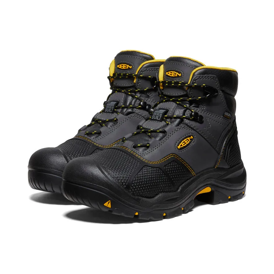 Keen Men's Logandale Waterproof Boot (Steel Toe)  |  Raven/Black