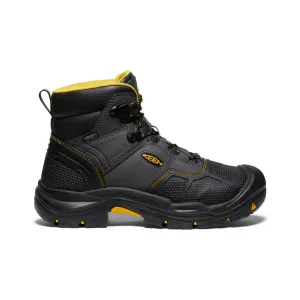 Keen Men's Logandale Waterproof Boot (Steel Toe)  |  Raven/Black